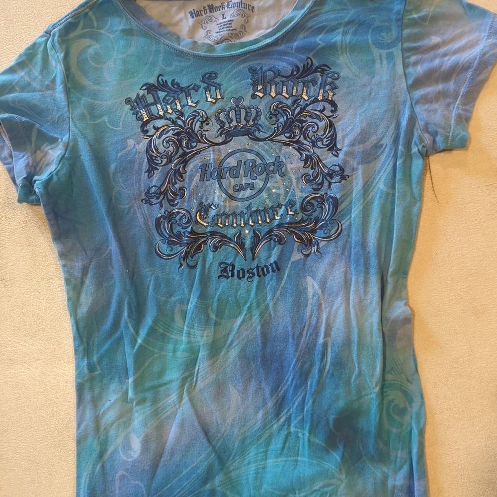 Hard Rock Cafe Turquoise Swirl Tee
